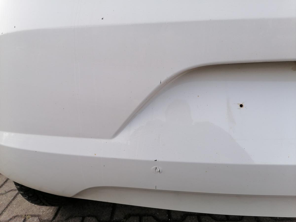 Seat Mii original Sto&szlig;stange Stossf&auml;nger hinten LB9A Candyweiss Bj.2012